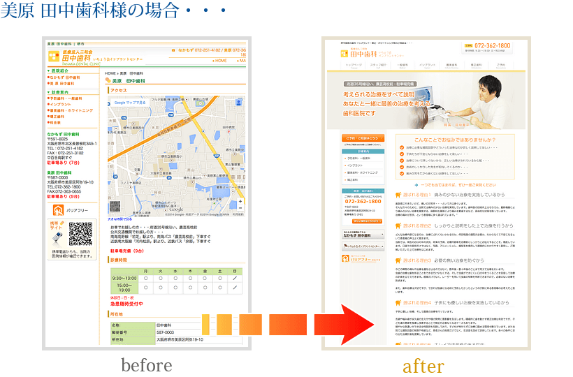 美原田中歯科様の場合・・・